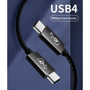 USB4 ケーブル USB-C to USB-C 1m Thunderbolt3 4K映像出力 40Gbpsギガ高速データ転送 100W PD type-c タイプC｜シンセンテックス
