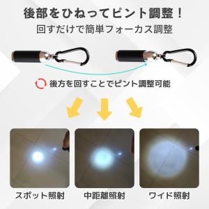 超軽量15g・40ルーメンLEDライト|カラビ...の詳細画像3