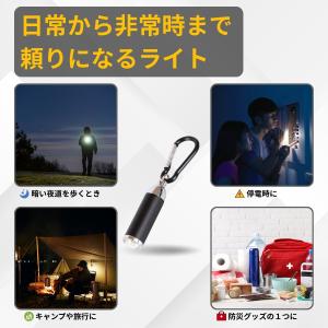 超軽量15g・40ルーメンLEDライト|カラビ...の詳細画像4