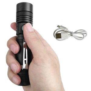 LED懐中電灯 USB充電式 軍用超強力 1500ルーメン