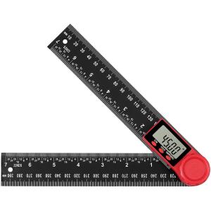 デジタル角度計 200mm 角度ルーラー 分度器 2 in 1角度ゲージ