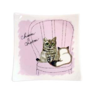 Shinzi Katoh シンジカトウ Chaton Chaton 角皿Ａ 猫 ネコ キャットの商品画像
