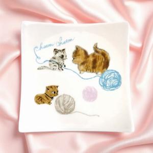黒猫砂時計 クローバー ホワイト 3分計 ネコ キャット : 猫グッズと姫