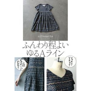 ワンピース レディース ブルー ネイビー 半袖...の詳細画像4