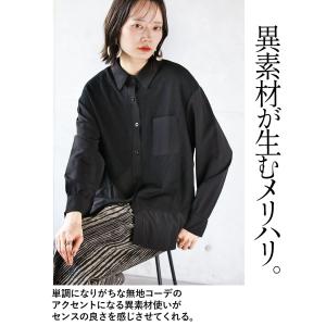 トップス シャツ レディース カーキ ブラック...の詳細画像3