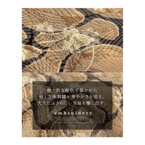 重ねる美しさ 刺繍カメリア柄ブラウス シアー ...の詳細画像2