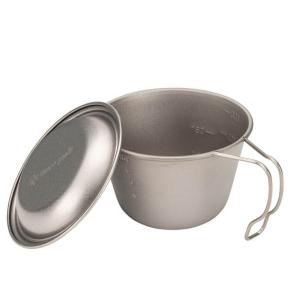 snow peak（スノーピーク） 深型チタンシェラカップ蓋付き E-314