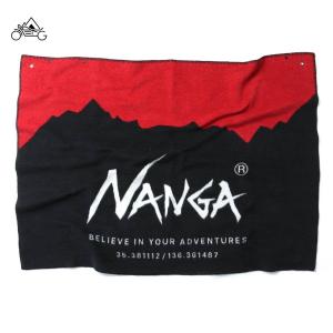 NANGA FLAME RESISTANT LOGO BLANKET RED×BLK N1FRG5N5 ナンガ【セール価格品は返品・交換不可】｜otonagarage