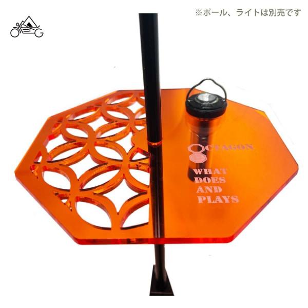 efim OCTAGON FLAT PLATE for 2WAY STAND AMBER SIPPO...