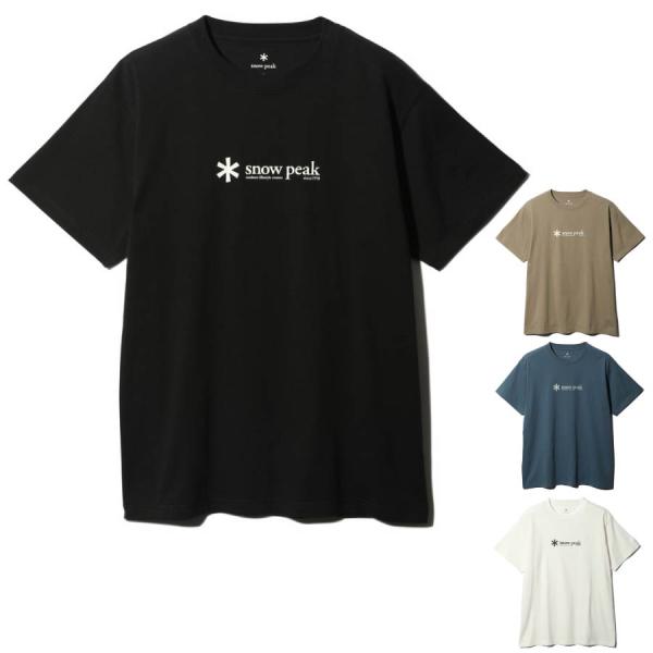 snow peak Soft Cotton Logo Short Sleeve T-Shirt TS...