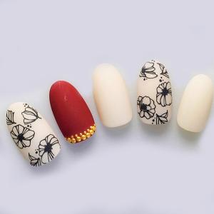 マニキュア通販 大人ネイル 秋フラワー 秋ネイルシール Yahoo ショッピング