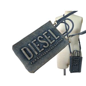 DIESEL（ディーゼル） ラウンドファスナー ダメージデニムロゴ 長財布