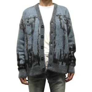 DIESEL（ディーゼル） ウール 胸ロゴ カーディガン メンズ