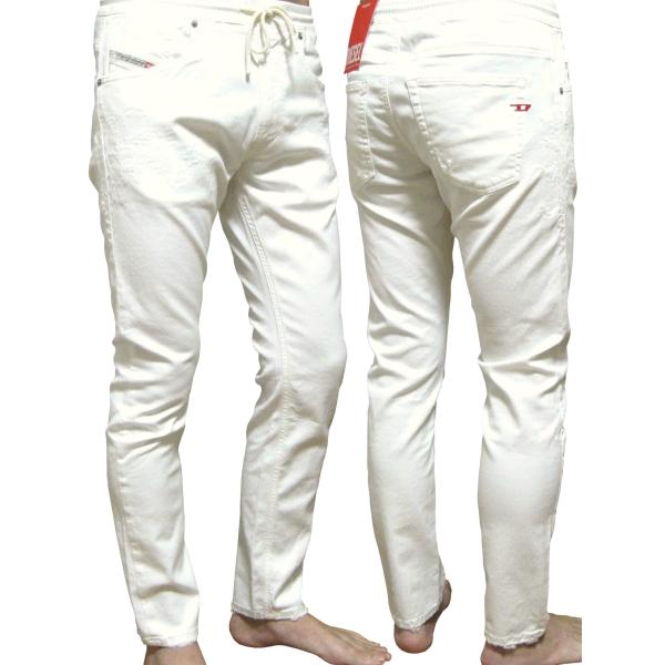 DIESEL JoggJeans ジョグジーンズ ウエストドローコード 超ストレッチ ダメージリペア...