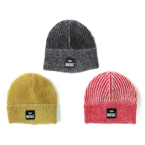 DIESEL マフラー ニット帽 箱入り DIESEL（ディーゼル） ユニセックス モヘア混 ワンポイントロゴ