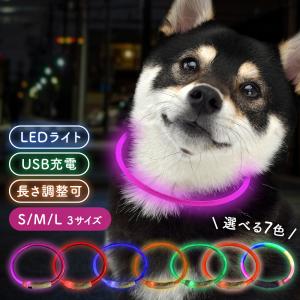 首輪 犬 光る ライト リード サイズ カラー 散歩 小型 中型 大型 おしゃれ アクセサリー 子犬 夜 柴犬 充電 USB｜otonanokobeushiyafu