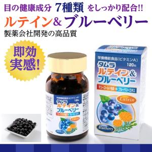 目のサプリ サプリメント ルテイン ＆ ブルーベリー ビタミンA DHA ビタミンE 亜鉛酵母 ぼや...