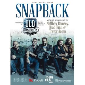 取寄　楽譜　Snapback | オールド・ドミニオン | Old Dominion 　ピース