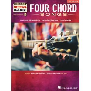 取寄　楽譜　Deluxe Guitar Play-Along Volume 13: Four Chord Songs　曲集・ギター譜・タブ譜付き｜otorakuya