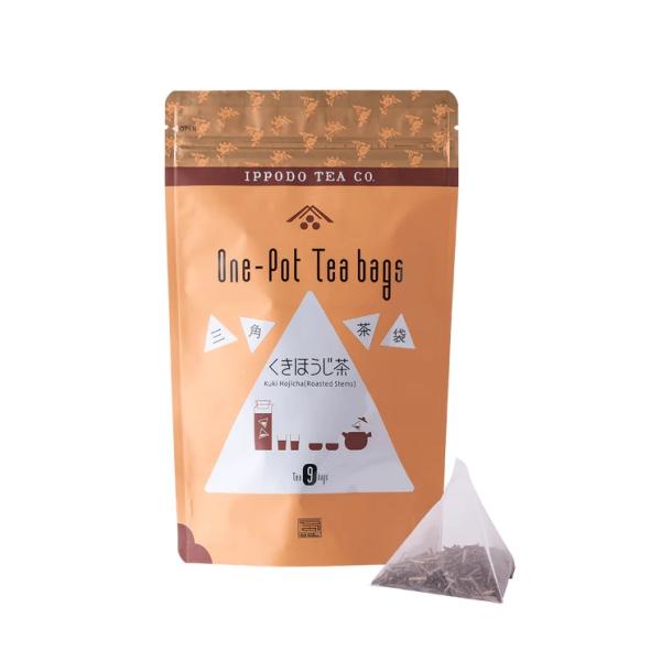 一保堂茶舗 三角茶袋くきほうじ茶9袋入(7g×9袋)大容量（1ポット用）京都寺町 2025/10/0...