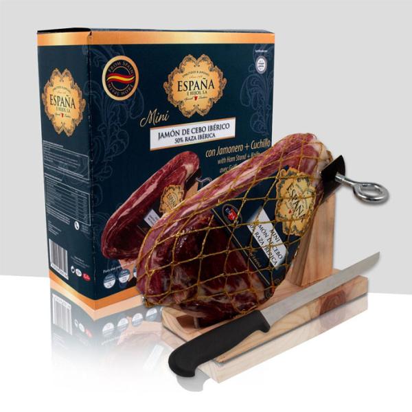 スペインクラブ ミニ・ハモン・イベリコ（台・ナイフ付） イベリコ豚 生ハム スライス専用台 ホームパ...