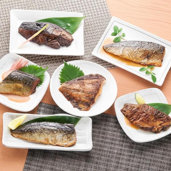 なつれ 焼魚セット（6切セット） かね七 無添加 保存料不使用 鰈 赤魚 鯖 鰆 鰤 骨まで食べられ...