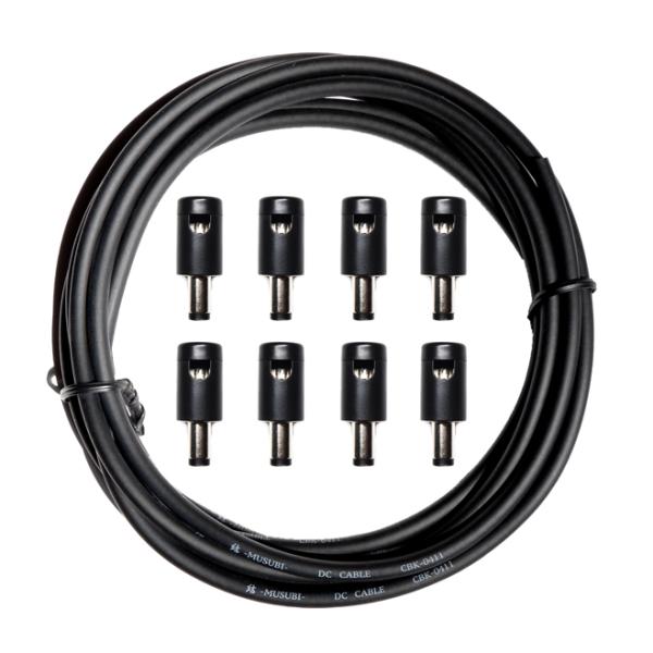 結 Musubi DC (2.1mm) ソルダーレス ケーブル SL両対応 プラグ 8個 ケーブル ...