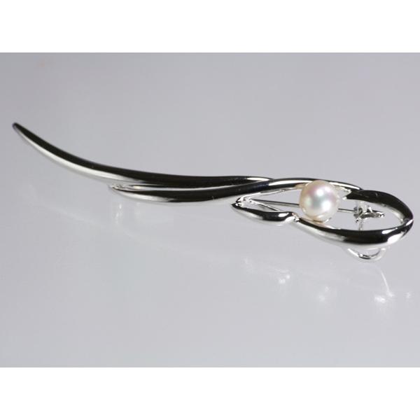 パール【OTOWA PEARL】 ブローチ 7.3mm あこや真珠 SV
