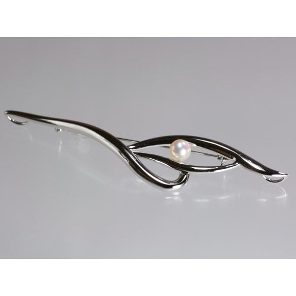 パール【OTOWA PEARL】 ブローチ 7.1mm あこや真珠 SV