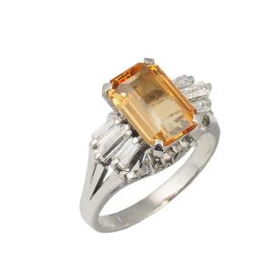 ダイヤモンド/1.00ct デザイン リング Pt900 12号 : インペリアル 