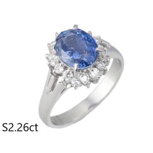 ブルー サファイア ダイヤモンド ペンダント ネックレス 0.88ct 0.59ct