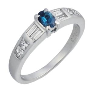 音羽屋□ ダイヤモンド/0.551ct 1.15ct Pt900 デザイン リング 18号  