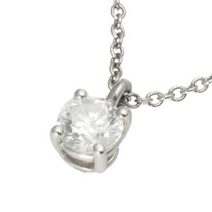 緑屋質屋】ティファニー ソリティア ダイヤ ネックレス 0.35ct I VVS1