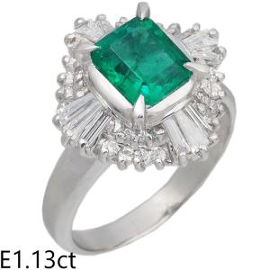 エメラルド デザインリング YG イエローゴールド 指輪 メレダイヤ  