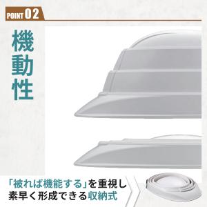 オサメット 折りたたみ ヘルメット つば付き ...の詳細画像4