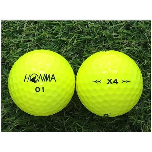 本間ゴルフ ホンマ HONMA X4 2019年モデル イエロー Ｂ級 ロストボール 中古 ゴルフボ...
