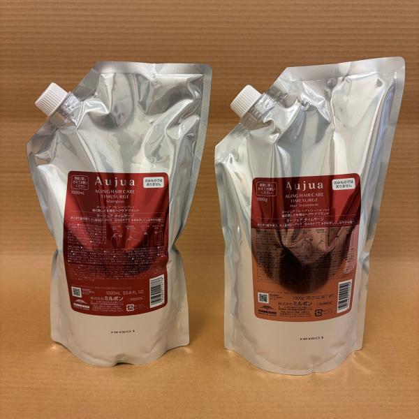 【セット品】Aujua オージュア タイムサージ シャンプー 1000ml ＆ ヘアトリートメント ...