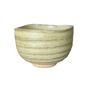 森川緑粉引き抹茶茶碗」抹茶碗 (茶器 茶道 茶道具 器 抹茶茶碗)お茶の