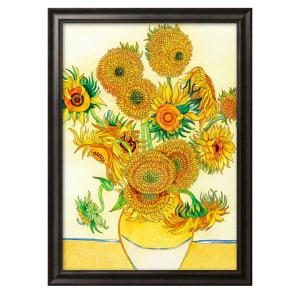 ゴッホ ポスター ひまわり 12本 A4サイズ (送料無料 返金保証有 日本製