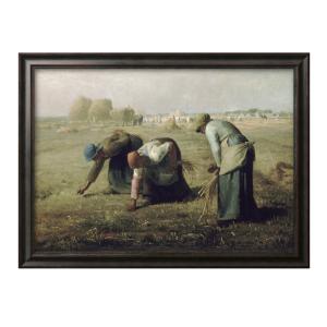 絵画 アート額絵 ジャン＝フランソワ・ミレー 落穂拾い 42×34cm