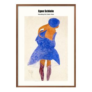 額装品/Two Girls/エゴン シーレ/アート/ポスター/インテリア 日本製 エゴン シーレ A3 サイズ ポスター アート 北欧 額 フレーム
