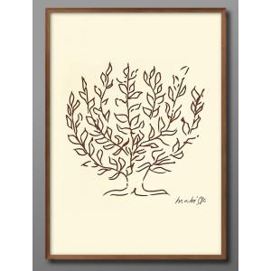 ポスター 9579 アンリ・マティス マチス 低木 イエロー 絵画