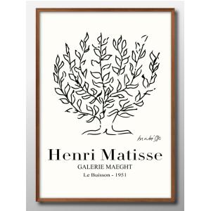 ポスター 9579 アンリ・マティス マチス 低木 イエロー 絵画