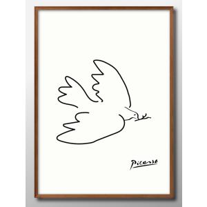日本製 ポスター 11358 パブロ・ピカソ 平和の鳩 絵画 インテリア A3サイズ アート 新築祝い ギフト 模様替え 北欧 管理ID:
