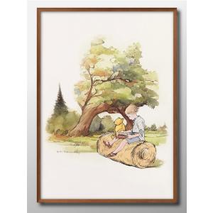 ポスター クラシックプー くまのプーさん 絵画 インテリア A3サイズ