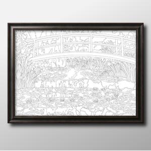 日本製 ポスター 1240 クロード・モネ 絵画 インテリア A3サイズ アート 新築祝い ギフト 模様替え 北欧 管理ID: