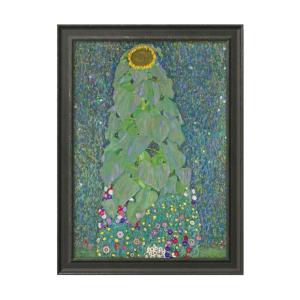 アートポスター- ひまわりの咲く農家の庭 (50cm×70cm) グスタフ