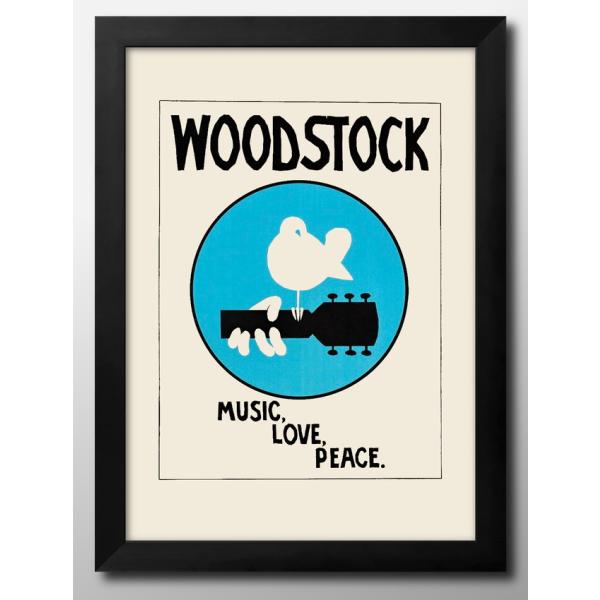 ポスター 12715ウッドストック フェス 音楽 平和 ビンテージ 絵画 インテリア A3サイズ ア...