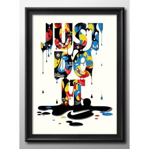 アートポスター ナイキ エキシビジョンポスター オフホワイト エアマックス90 ナイキ/スニーカーオマージュ