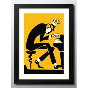 ポスター 12806アニマル ジャズバンド 絵画 インテリア A3サイズ